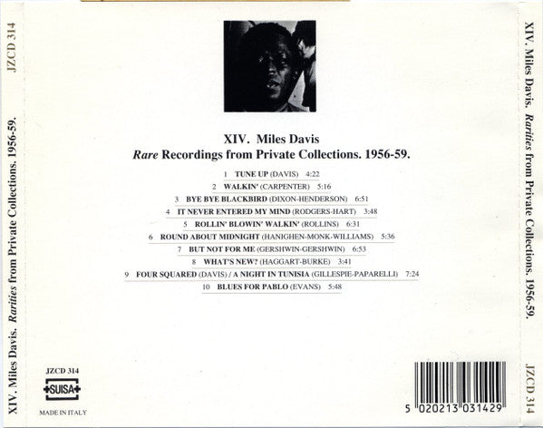 Miles Davis : Rarities From Private Collections. 1956-59. (CD, Unofficial)