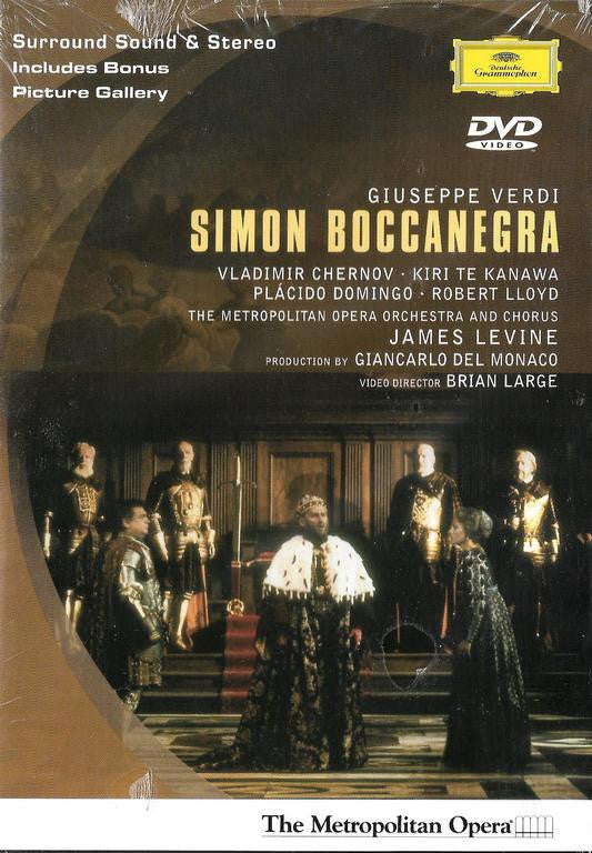 Giuseppe Verdi, James Levine (2), Vladimir Chernov, Kiri Te Kanawa, Placido Domingo, Robert Lloyd (4), Bruno Pola, The Metropolitan Opera House Orchestra And Metropolitan Opera Chorus : Simon Boccanegra (DVD-V, Multichannel, NTSC)
