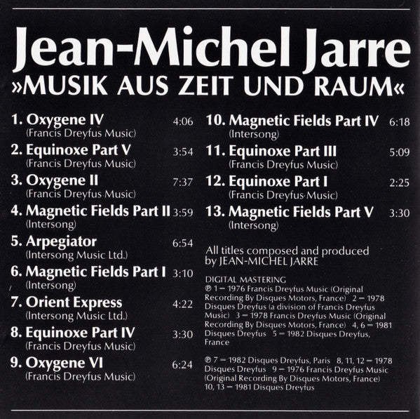 Jean-Michel Jarre : Musik Aus Zeit Und Raum (CD, Comp, PDO)