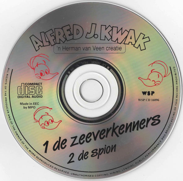 Alfred J. Kwak : De Zeeverkenners / De Spion (CD, Album)