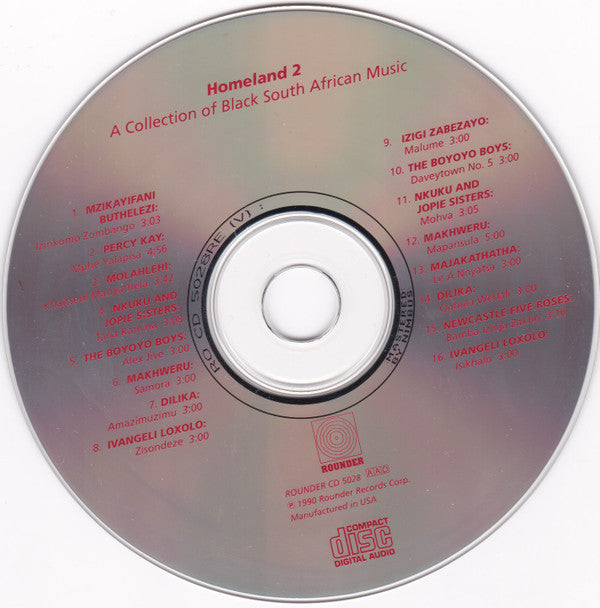 Various : Homeland 2: A Collection Of Black South African Music (CD, Comp)