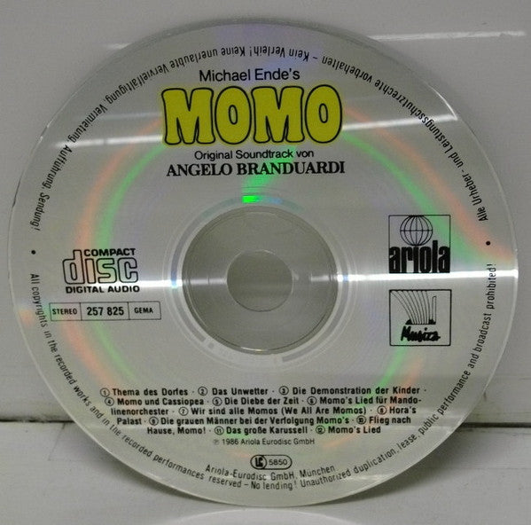 Angelo Branduardi : Michael Ende's Momo (Original Soundtrack) (CD, Album)