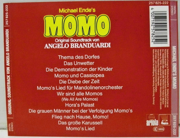 Angelo Branduardi : Michael Ende's Momo (Original Soundtrack) (CD, Album)