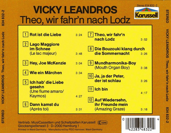 Vicky Leandros : Theo, Wir Fahr'n Nach Lodz (CD, Comp)