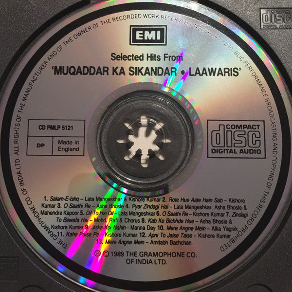 Kalyanji-Anandji : Muqaddar Ka Sikandar / Laawaris (CD, Comp)
