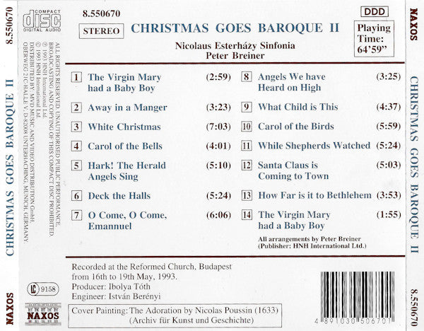 Nicolaus Esterházy Sinfonia, Peter Breiner : Christmas Goes Baroque II (CD, Album)