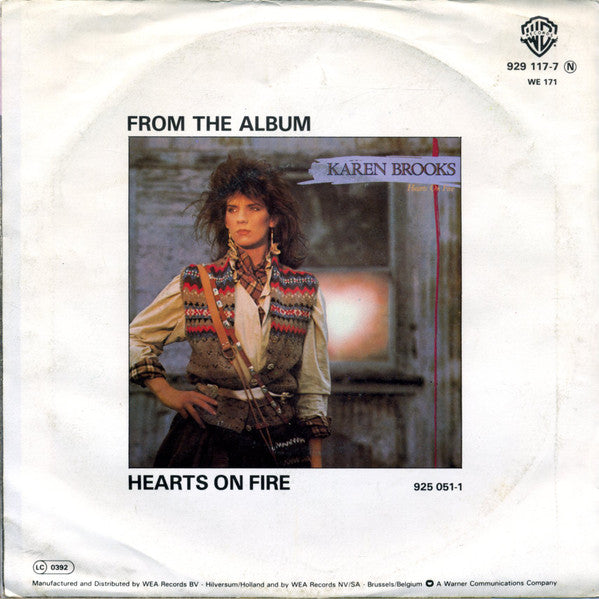 Karen Brooks : Hearts On Fire (7", Single)