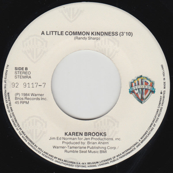 Karen Brooks : Hearts On Fire (7", Single)