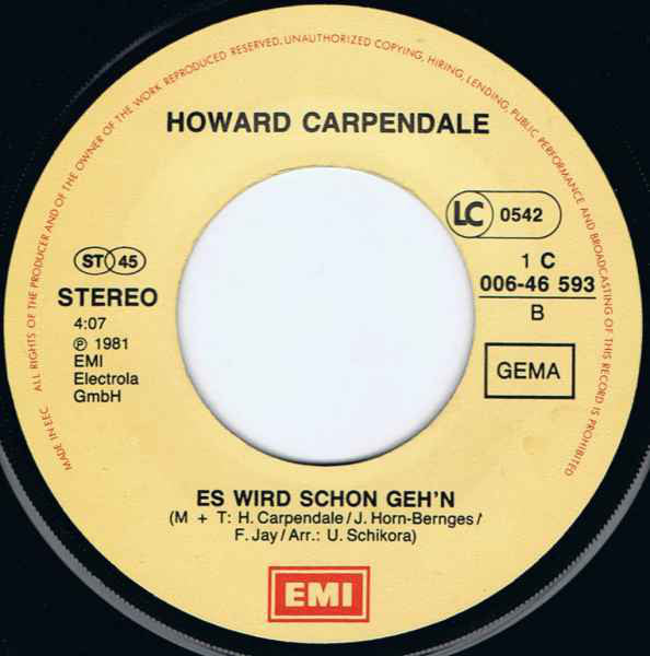 Howard Carpendale : Ich Will Den Morgen Mit Dir Erleben (7", Single)