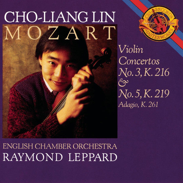 Wolfgang Amadeus Mozart - Cho-Liang Lin, English Chamber Orchestra, Raymond Leppard : Violin Concertos No. 3, K. 216 & No. 5, K. 219 (Adagio, K. 261) (CD, Album)