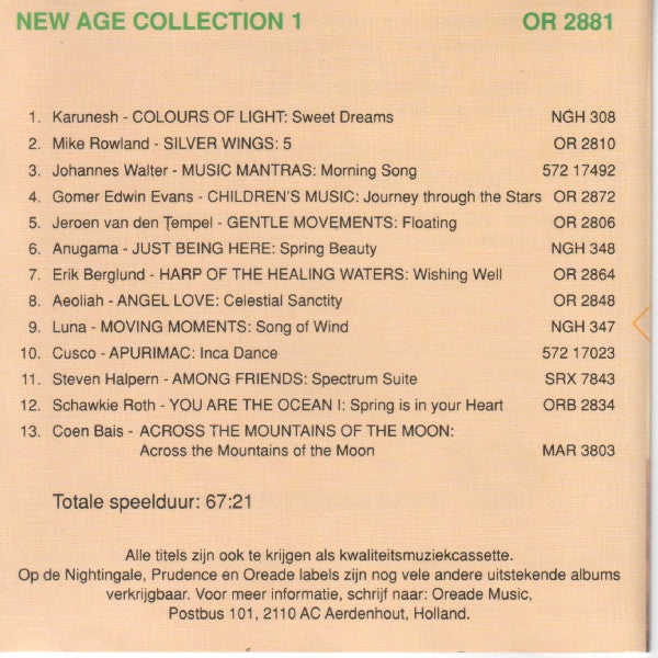 Various : New Age Collection 1 (CD, Comp)