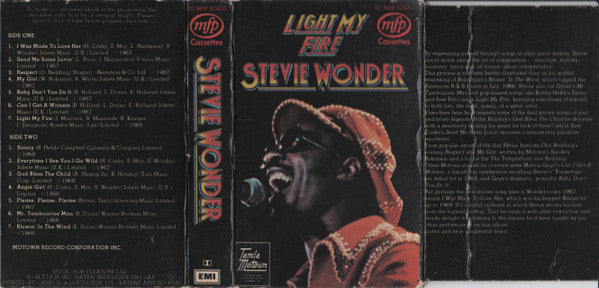 Stevie Wonder : Light My Fire (Cass, Comp)