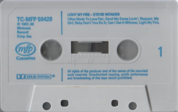 Stevie Wonder : Light My Fire (Cass, Comp)