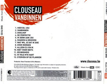 Clouseau : Vanbinnen (CD, Album + DVD-V, Ltd)