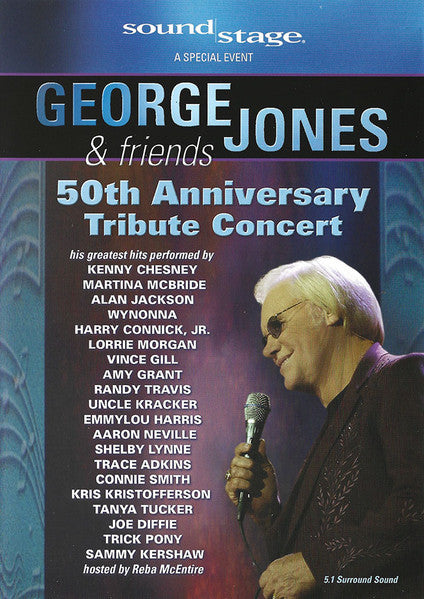 George Jones (2) & Various : 50th Anniversary Tribute Concert (2xDVD-V, Multichannel, NTSC)