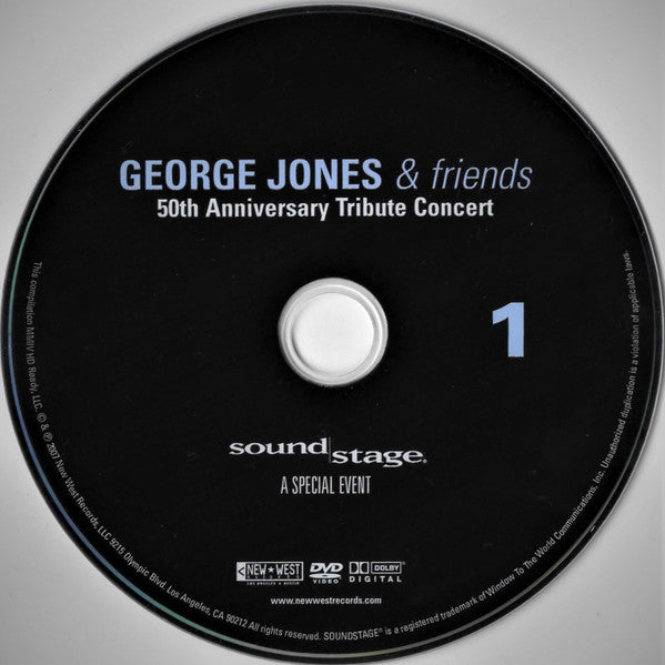 George Jones (2) & Various : 50th Anniversary Tribute Concert (2xDVD-V, Multichannel, NTSC)