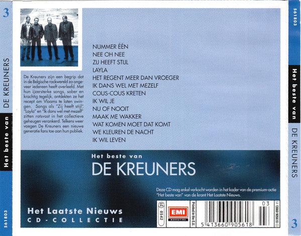 De Kreuners : Het Beste Van De Kreuners (CD, Comp)
