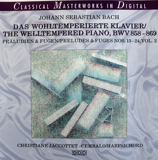 Johann Sebastian Bach - Christiane Jaccottet : Das Wohltemperierte Klavier / The Welltempered Piano, BWV 858 - 869 (CD)