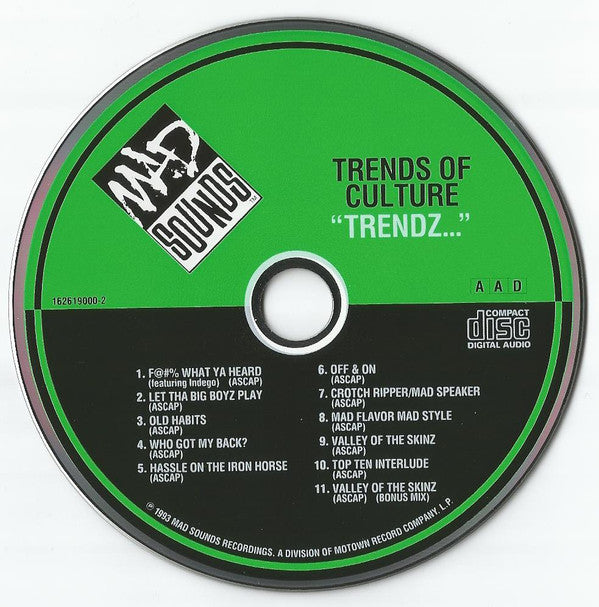 Trends Of Culture : Trendz... (CD, Album)