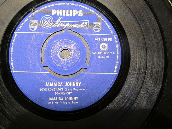 Jamaica Johnny And His Milagro Boys : Calypso By Jamaica Johnny (7", EP)