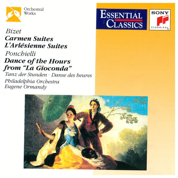 Georges Bizet, Amilcare Ponchielli - The Philadelphia Orchestra, Eugene Ormandy : Carmen Suites • L'Arlésienne Suites • Dance Of The Hours From "La Gioconda" (CD, Comp, RM)