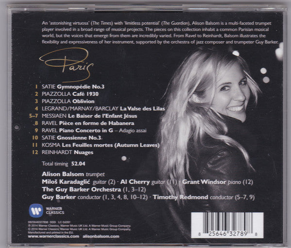 Alison Balsom : Paris (CD, Album)