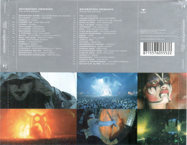 Various : Sensation - The Megamixes (CD, Mixed + DVD-V, SECAM)