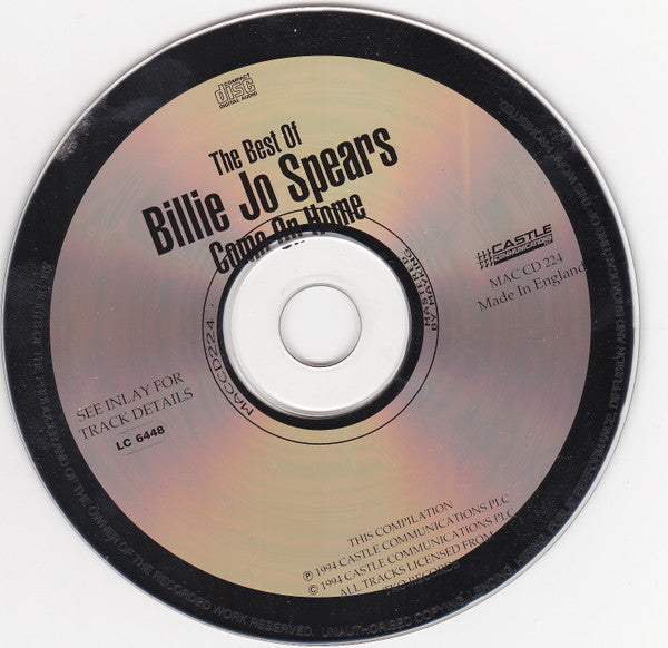 Billie Jo Spears : The Best Of Billie Jo Spears Come On Home (CD, Comp, RE)