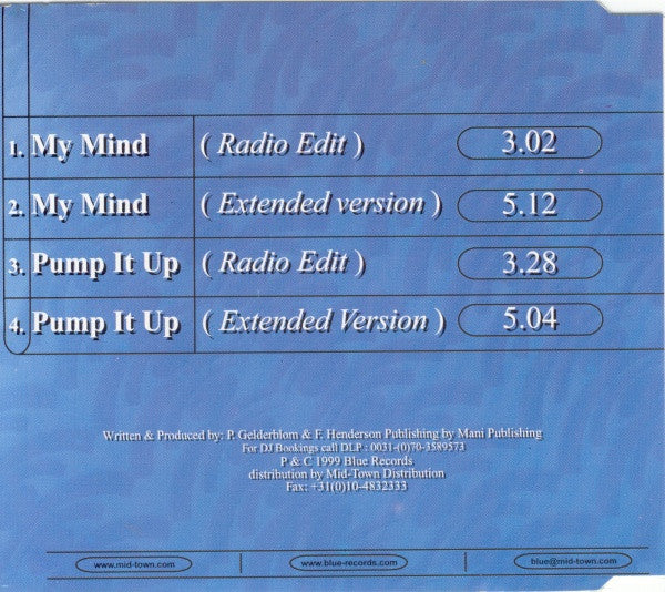 DJ Peter G. & The Clubjock : My Mind (CD, Maxi)
