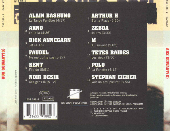Various : Aux Suivant(s) (CD, Comp)