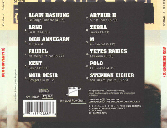 Various : Aux Suivant(s) (CD, Comp)