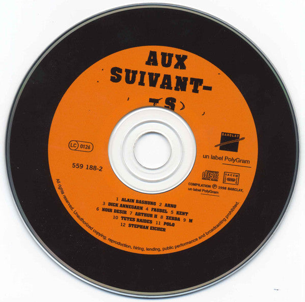 Various : Aux Suivant(s) (CD, Comp)