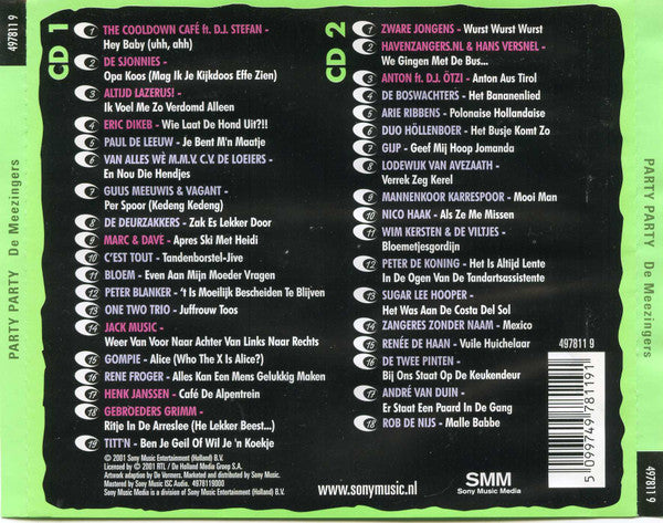 Various : Party Party - De Meezingers (2xCD, Comp)