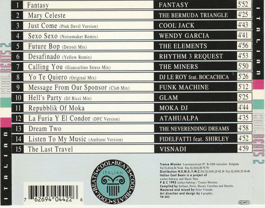 Various : Italian Cool Beats 2 (CD, Comp, Mixed)