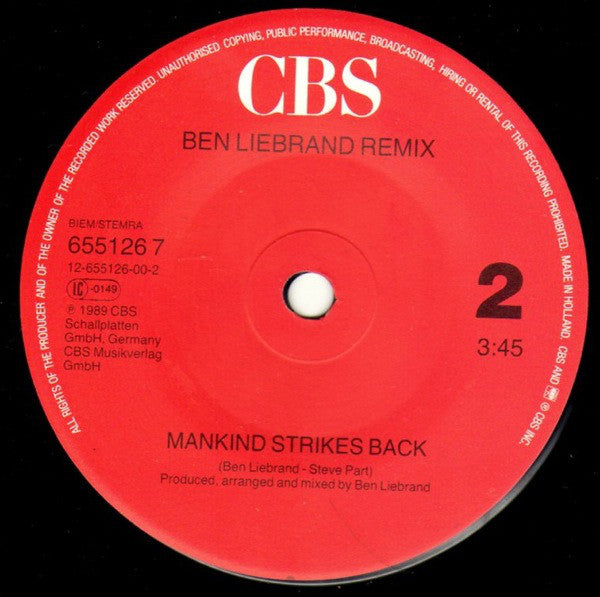 Ben Liebrand : The Eve Of The War (Radio Edit) (7")