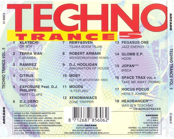 Various : Techno Trance 5 (CD, Comp)