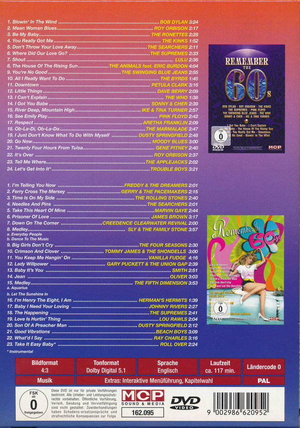 Various : Remember The 60's (2xDVD-V, PAL + Box, Comp, Unofficial)