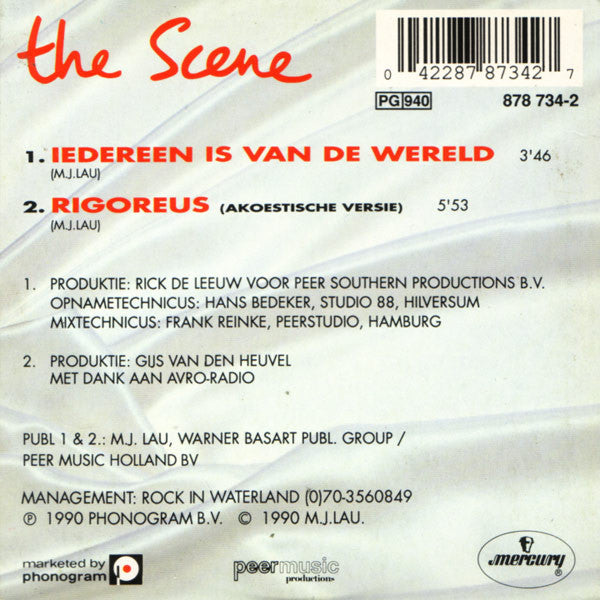 The Scene (2) : Iedereen Is Van De Wereld (CD, Single)