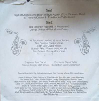 Kit Packham And The Sudden Jump Band : The Big Ten Inch Record (7")