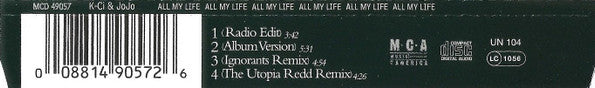 K-Ci & JoJo : All My Life (CD, Single)