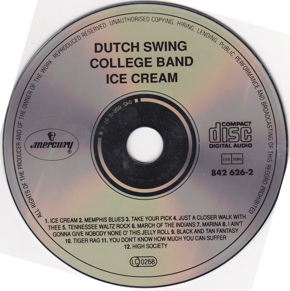 The Dutch Swing College Band : Ice Cream  (CD, Album, RE, RM)