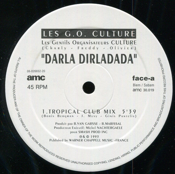 Les G.O. Culture : Darla Dirladada (12", Maxi)