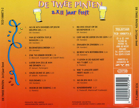 De Twee Pinten : 2x11 Jaar Feest (CD, Comp)