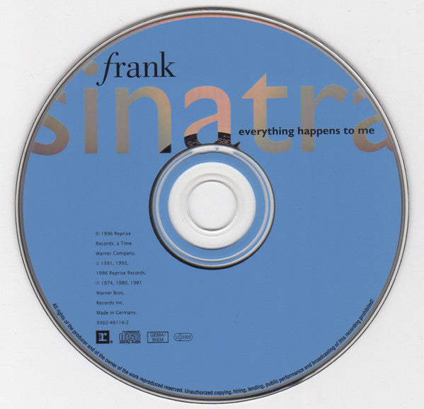 Frank Sinatra : Everything Happens To Me (CD, Comp)