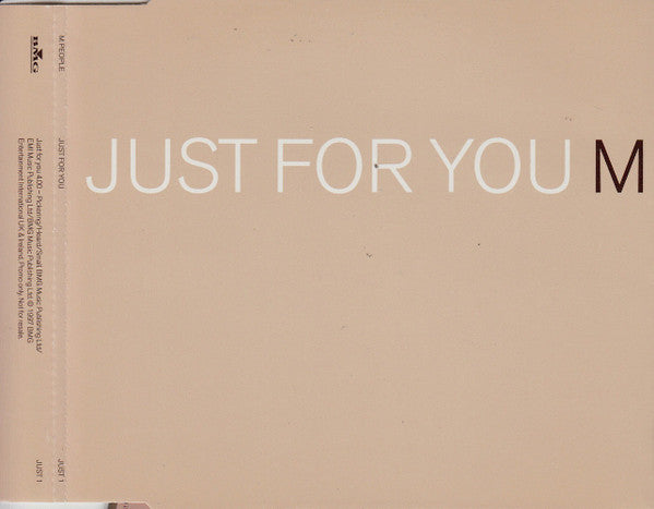 M People : Just For You (CD, Single, Promo)