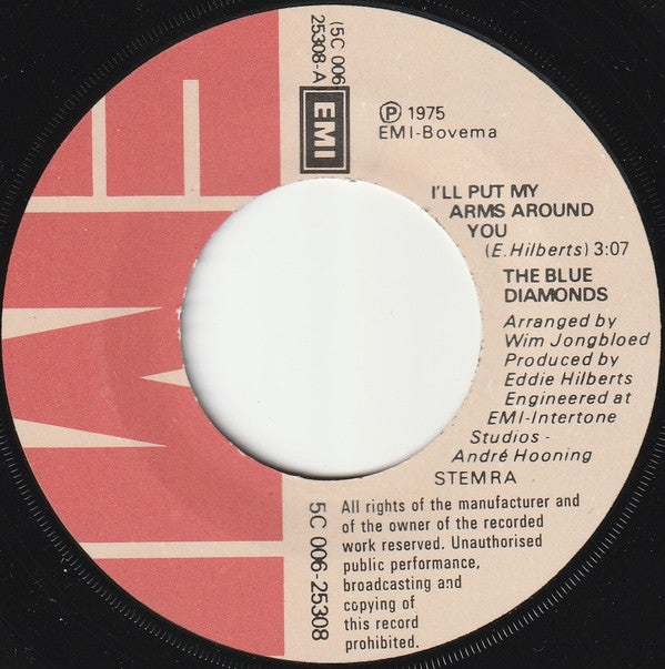 The Blue Diamonds : I'll Put My Arms Around You (7", Single)
