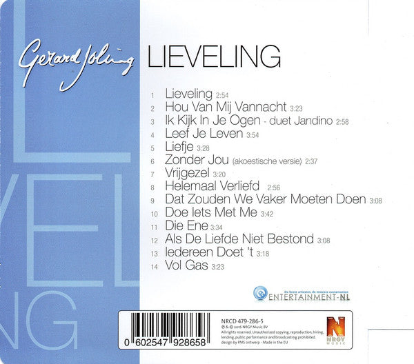Gerard Joling : Lieveling (CD, Album)