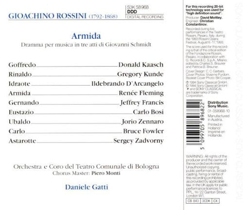 Gioacchino Rossini - Renée Fleming, Gregory Kunde, Jeffrey Francis, Donald Kaasch, Carlo Bosi, Jorio Zennaro, Bruce Fowler, Ildebrando D'Arcangelo, Sergei Zadvorny, Orchestra Del Teatro Comunale Di Bologna E Coro del Teatro Comunale di Bologna, Daniele Ga : Armida (3xCD, Album + Box, Sli)