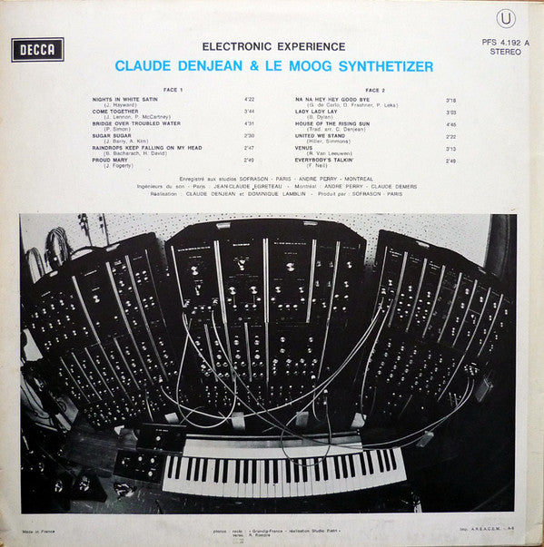 Claude Denjean : Electronic Experience (LP, Album, RE, RP)