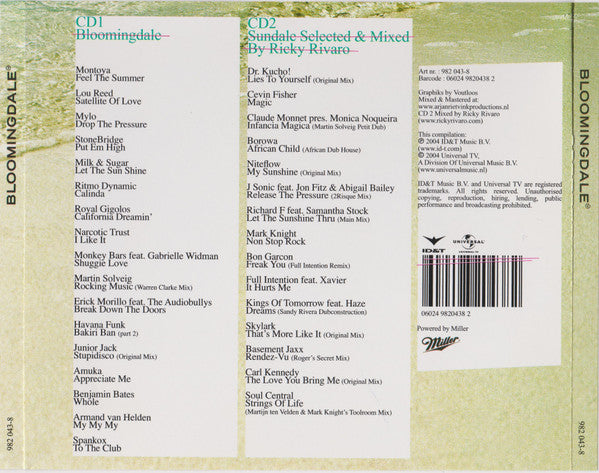 Various : Bloomingdale Aan Zee (CD, Comp + CD, Mixed)